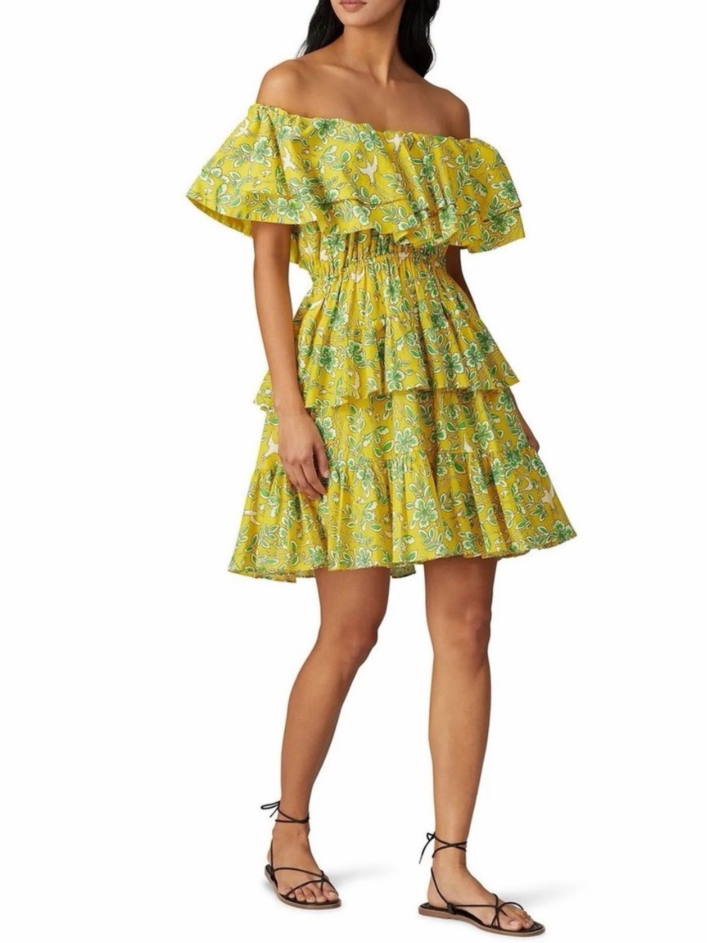 RHODE Dotty Dress in Yellow Eden Mini Size XS 6213